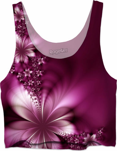 Purple Pedals Crop Top