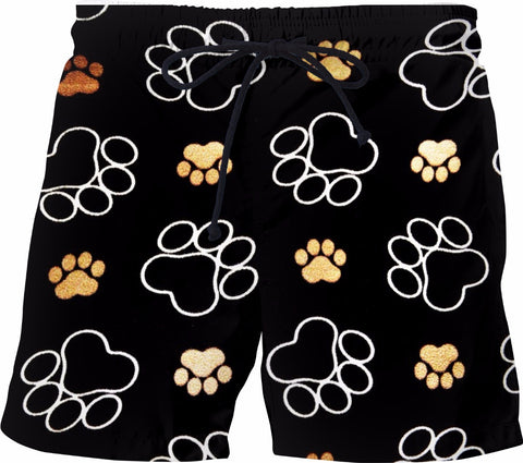 Golden Paw Swim Trunks