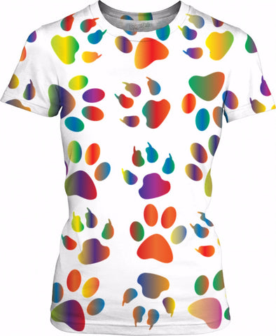 Rainbow Paws Women's T-Shirt
