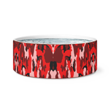 Red Camo Dog Bowl