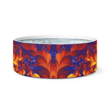 Berry Orange Burst Dog Bowl