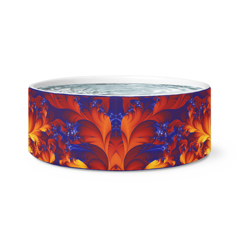 Berry Orange Burst Dog Bowl